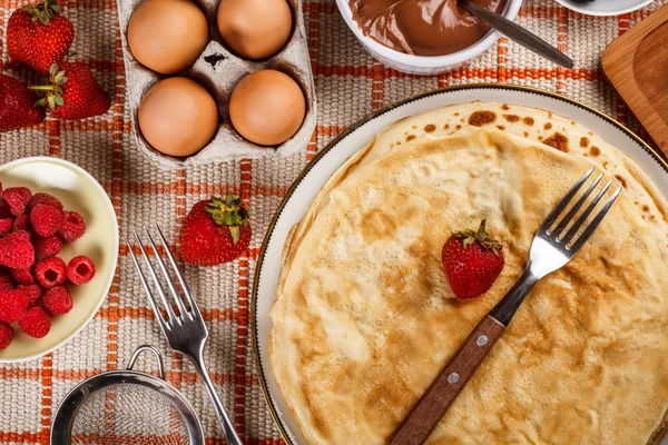 Färska pannkakor — Stockfoto