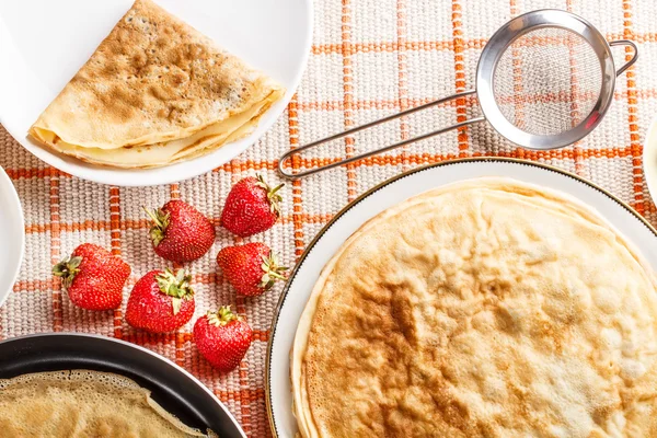 Fresh homemade pancakes — Stock Photo, Image