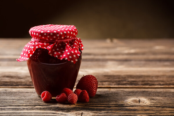 Jar with jam