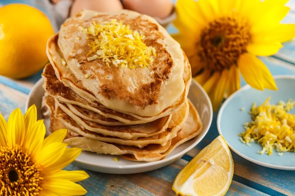 Hemlagade pannkakor — Stockfoto