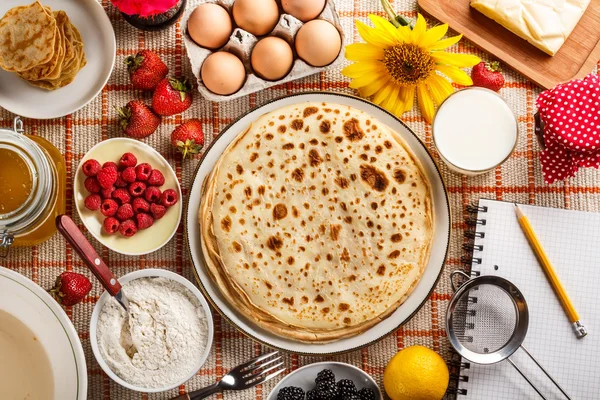 Freshly made pancakes — Stock Photo, Image