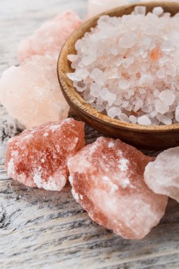 Himalayan pink crystal salt clipart