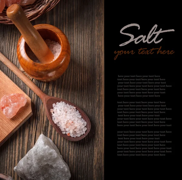 Himalayan pink salt — Stock Photo, Image