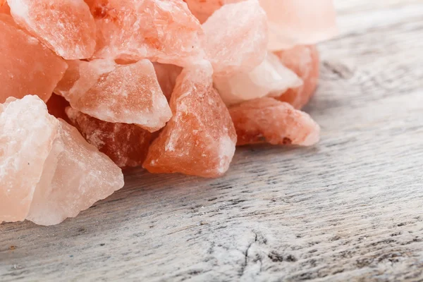 粉色水晶盐 — 图库照片