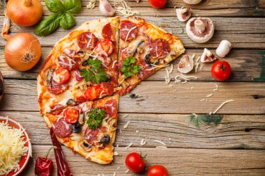 lezzetli pizza