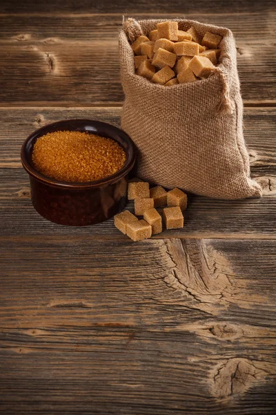 Brown sugar cubes — Stock Photo, Image