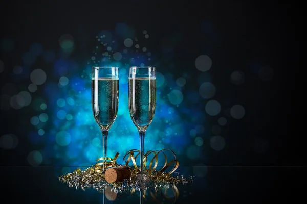 Pair glass of champagne — Stock Photo, Image