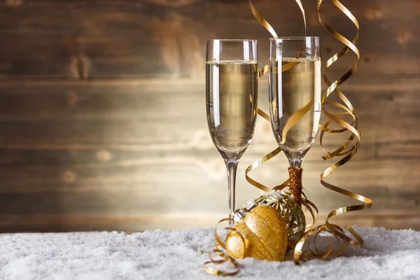 Bolas de Natal de ouro — Fotografia de Stock