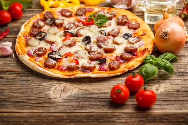 Deliciosa pizza — Foto de Stock