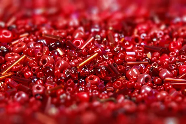 Röda pärlor — Stockfoto