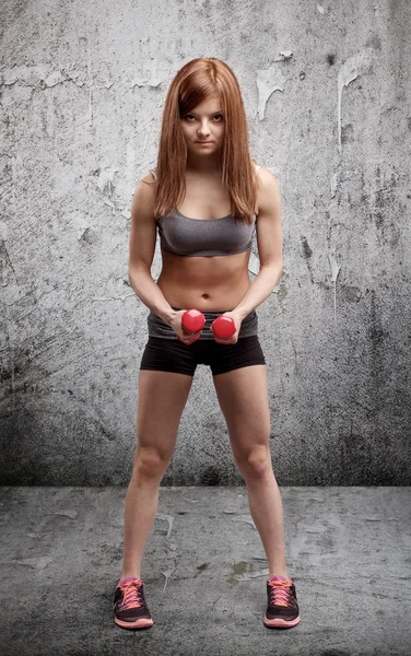 Sportliche Frau — Stockfoto