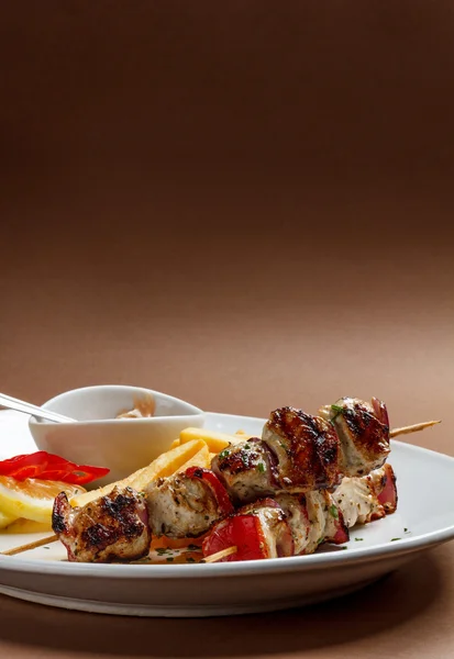 Shish kebab-ot. — Stock Fotó