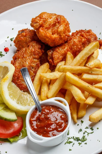 Fried chicken legs — Stock Photo, Image