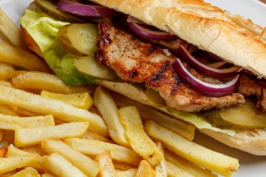 ızgara domuz sandviç