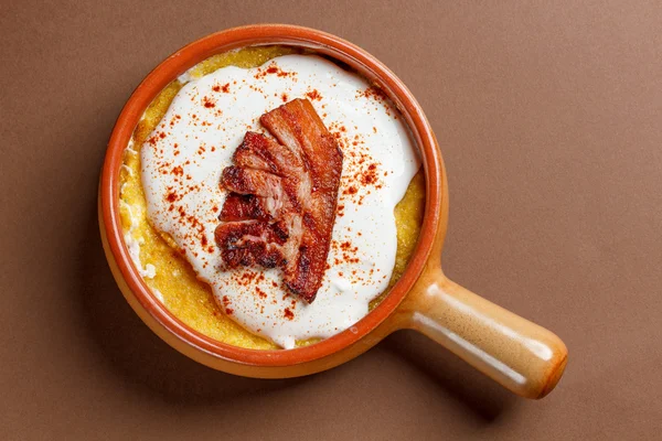 Polenta con queso — Foto de Stock