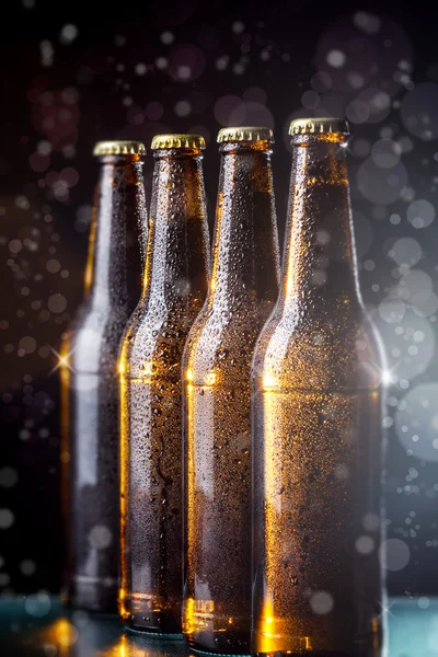 Botellas de cerveza Fotos De Stock