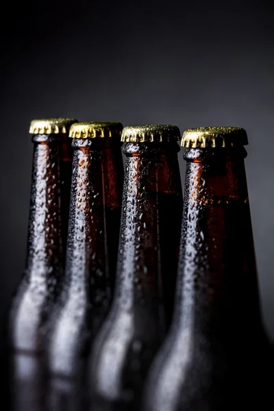 Flaskor öl — Stockfoto
