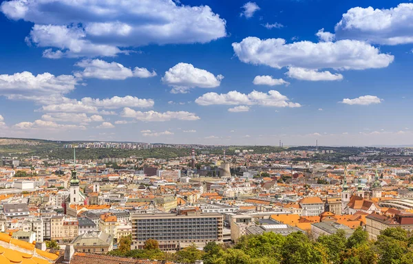View City Brno South Moravian Region Czech Republic 로열티 프리 스톡 이미지