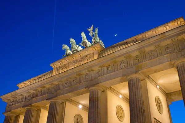 Pohled na brandenburger tor v Berlíně — Stock fotografie