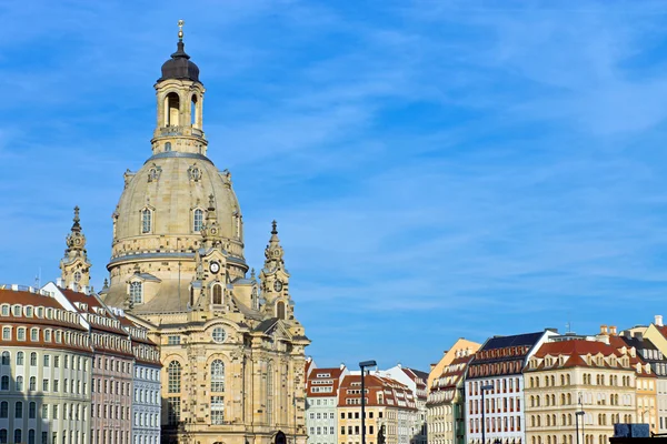 Vår dams kyrka i Dresden — Stockfoto