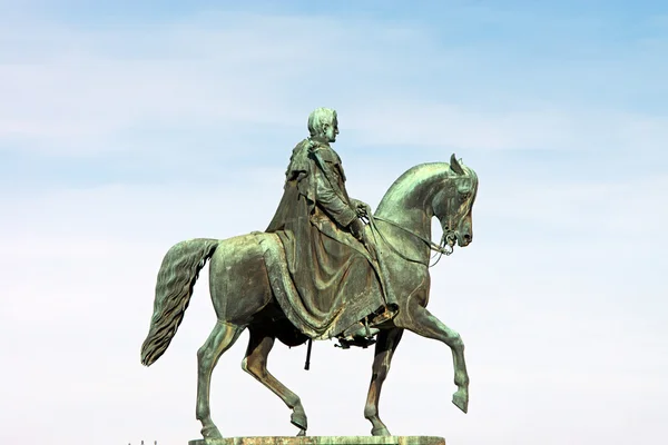 King John of Saxony Statue — Stock Photo, Image