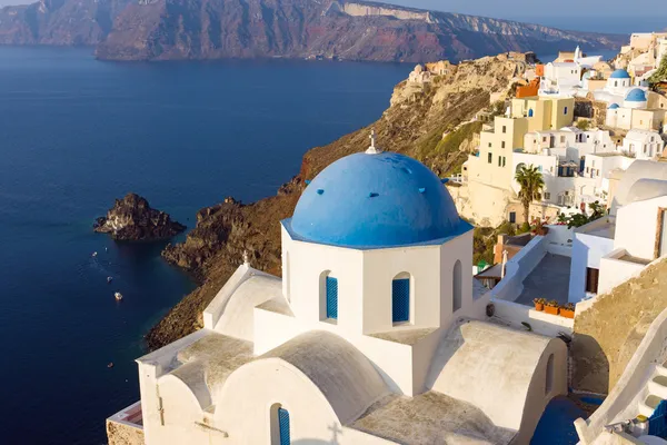 Kościół w oia santorini — Zdjęcie stockowe