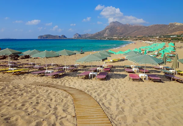 Playa en la isla de Creta, Grecia — Foto de Stock