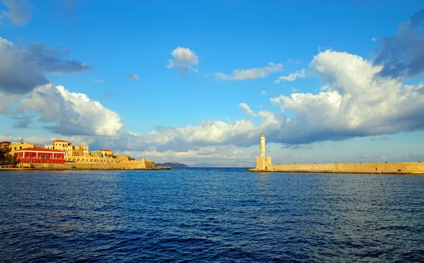 Entrance to the port of Chania — Stock Photo, Image