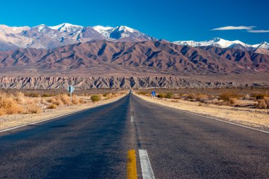 Scenic road in northern Argentina clipart