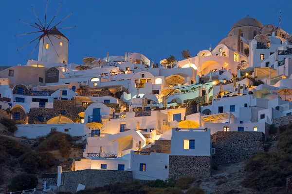 Part of Oia at night — Stock Photo, Image