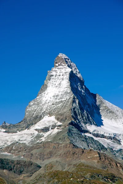 A pirâmide perfeita do Matterhorn — Fotografia de Stock