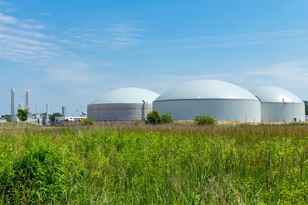 Impianto a biogas — Foto Stock