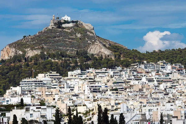 Atina Dağı lycabettus görünümünü — Stok fotoğraf