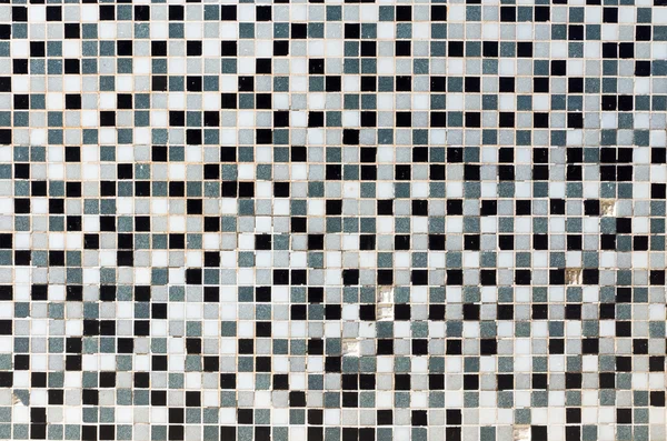 White, black and grey mosaic tiles — Stock Photo, Image