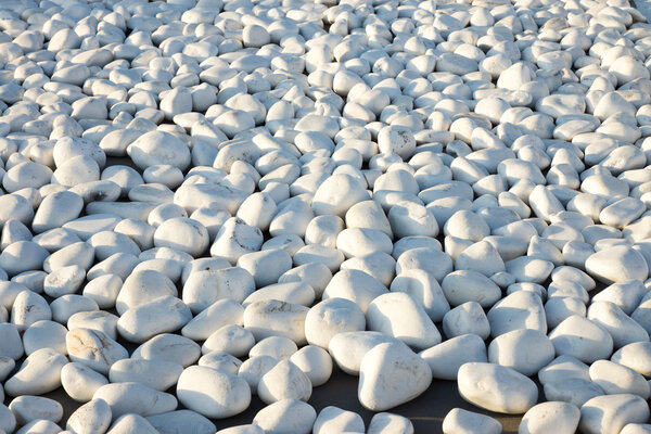 белый галечный камень фон