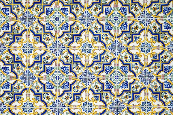 Parede de azulejos andaluz típica — Fotografia de Stock