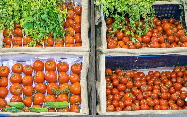 Verschillende soorten tomaten — Stockfoto