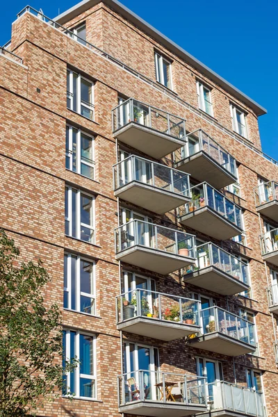 Neues Mehrfamilienhaus in Hamburg — Stockfoto