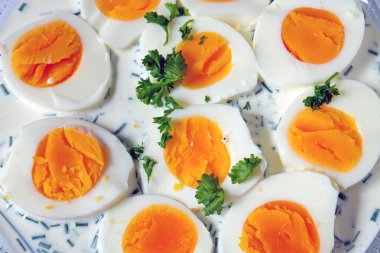 Açık büfe bir haşlanmış yumurta