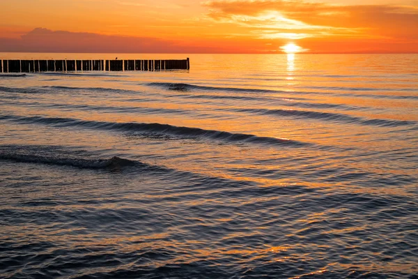 Sunset at the Baltic Sea — Stock Photo, Image