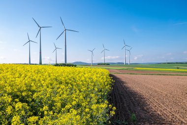 windwheels ile kırsal manzara