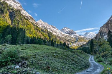 Almanya 'nın Bavyera Alpleri' ndeki Oberstdorf yakınlarındaki sevimli Oytal.