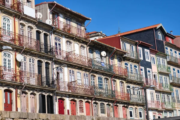 Colorful House Facades Seen Old Town Porto Portugal — Stock Photo, Image