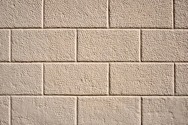 Dikdörtgen Bej Taş Levhalı Bir Duvarın Arka Planı — Stok fotoğraf