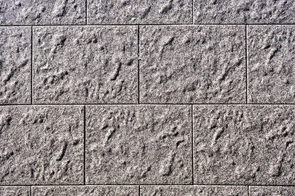 Fondo Una Pared Con Losas Rectangulares Piedra Gris —  Fotos de Stock