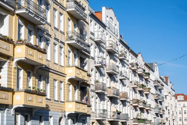 Smukke Renoverede Gamle Boligblokke Set Berlin Tyskland - Stock-foto