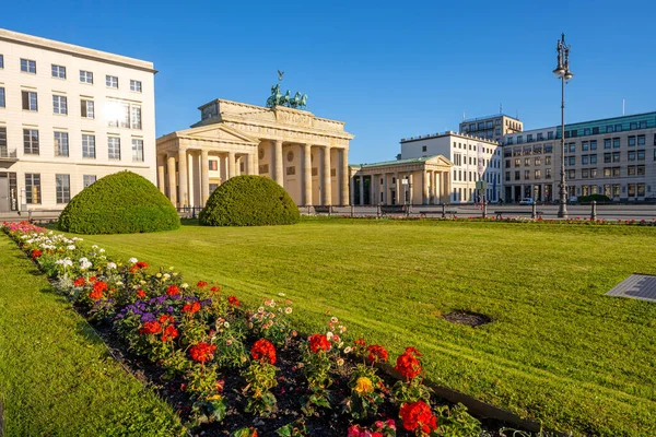 Pariser Platz Avec Célèbre Porte Brandebourg Berlin — Photo