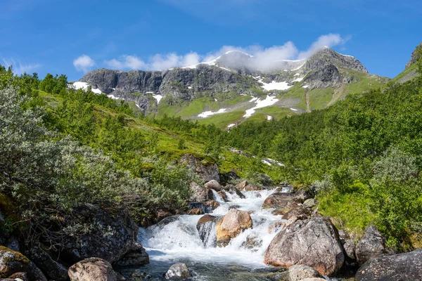 Hermoso Paisaje Montaña Noruega Ruta Senderismo Rimstigen — Foto de Stock