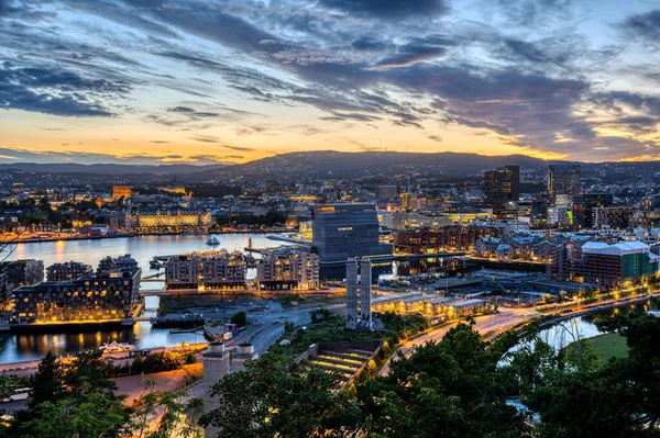 Oslo Norway Beautiful Sunset — Stock Photo, Image