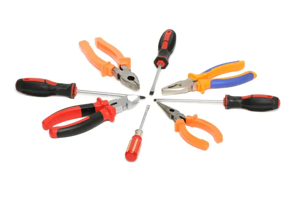 Tools on a white background — Stock Photo, Image